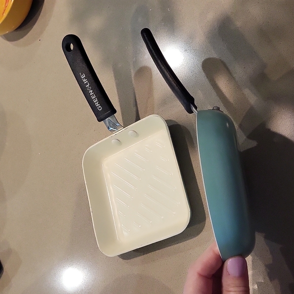 Green + Life 2 Small Frying pans Aqua - Picture 2 of 13